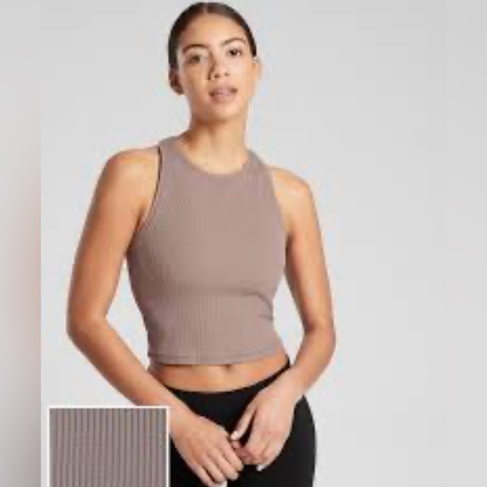Athleta Shanti Crop Rib Tank